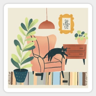 Sofa & Plants Sticker